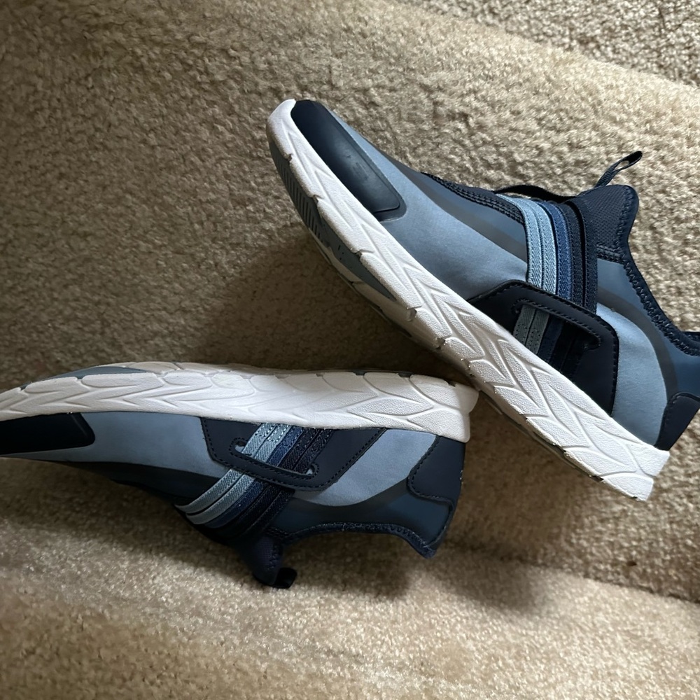 Vionic Blue and Gray Slip-On Sneakers - Picture 4 of 5
